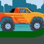 Monster Truck Hill Driving 2D